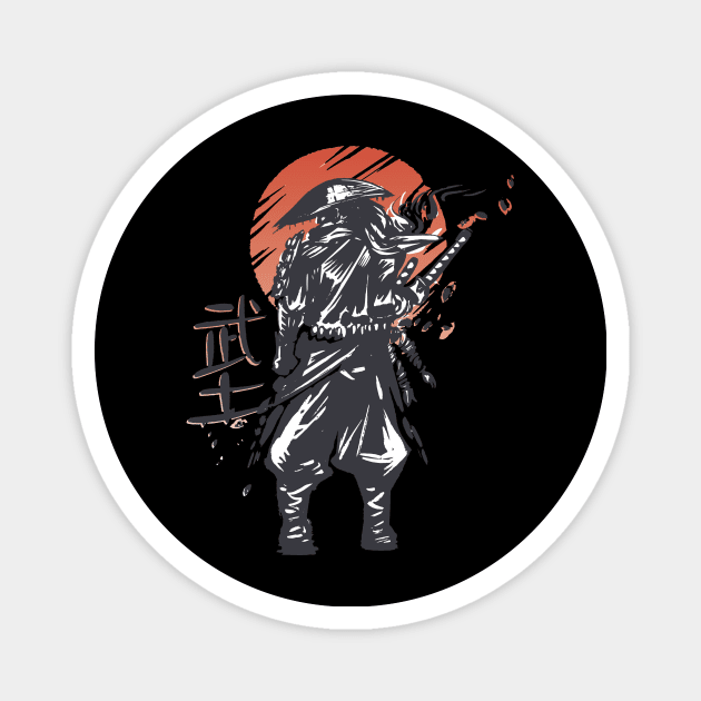 Samurai Warrior - Anime Character Magnet by LAPublicTees